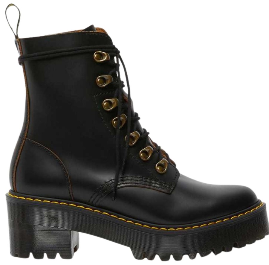 Shoes Dr. Martens Flat Booties | Leona Black