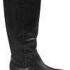 Shoes All Black Heeled Boots | High Stretch Flatform Boot Black