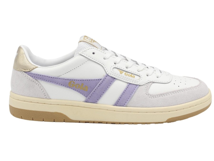 Shoes Gola Fashion Sneakers | Hawk White Lavender Gold