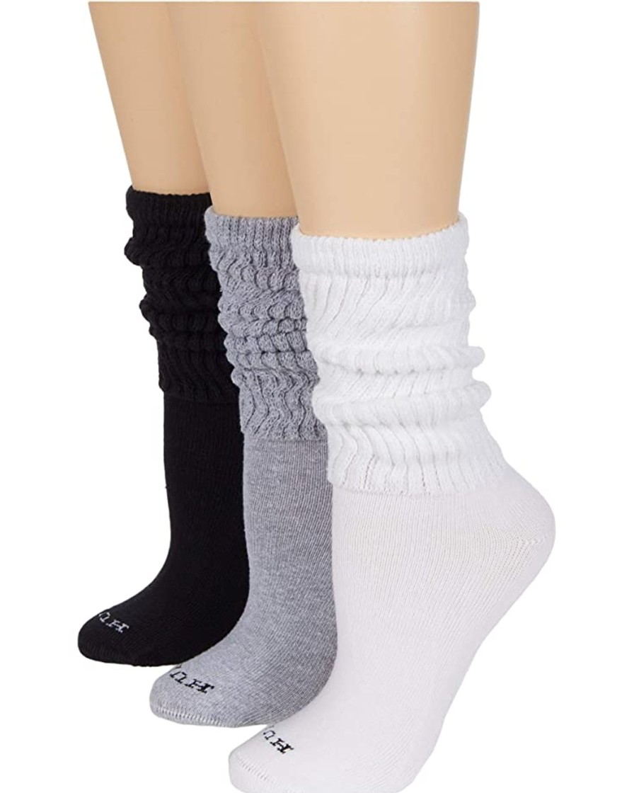 Accessories Hue Socks | Slouch Sock 3 Pack Multi