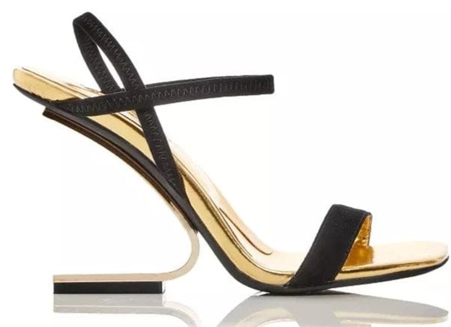 Shoes Jeffrey Campbell Evening | Geometric Sandal Black Suede