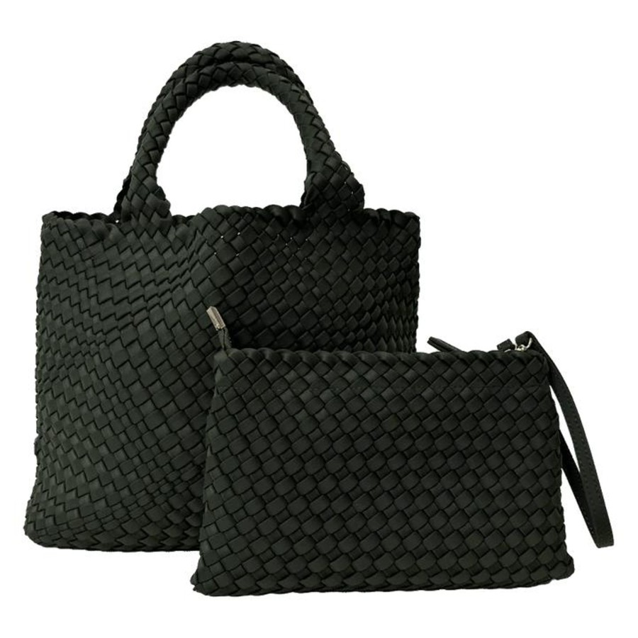 Accessories Ahdorned Totes | Lily Woven Neoprene Tote Bag