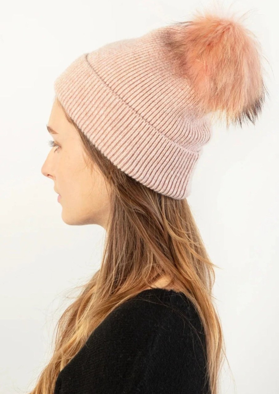 Accessories Look By M Hats | Basic Ribbed Pompom Hat