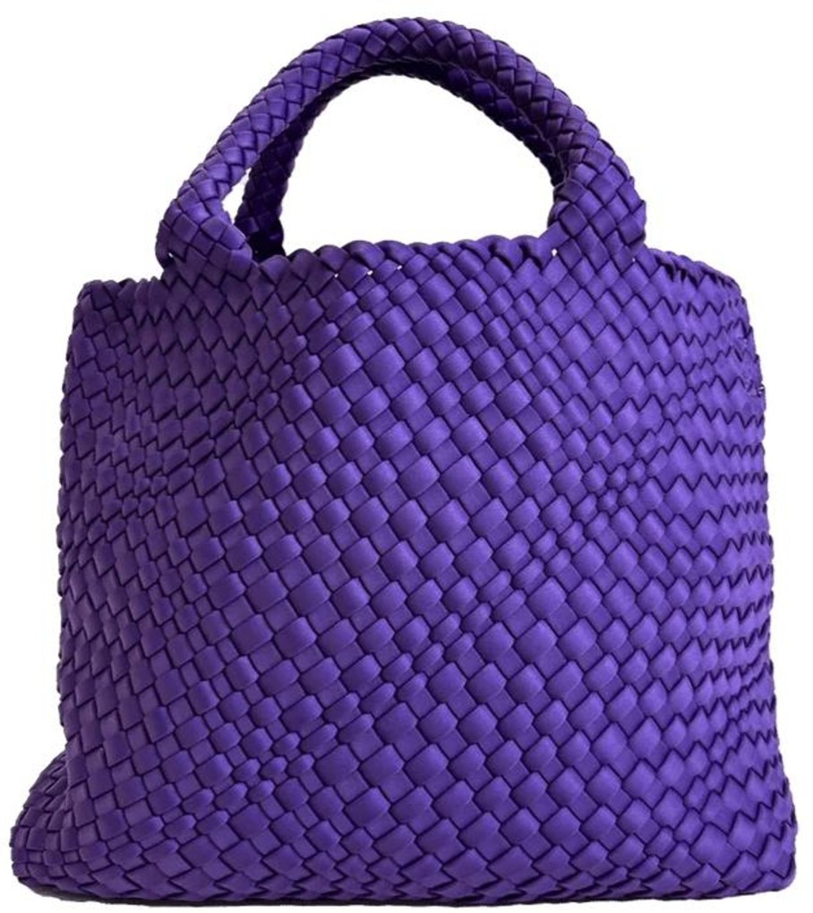 Accessories Ahdorned Totes | Lily Woven Neoprene Tote Bag