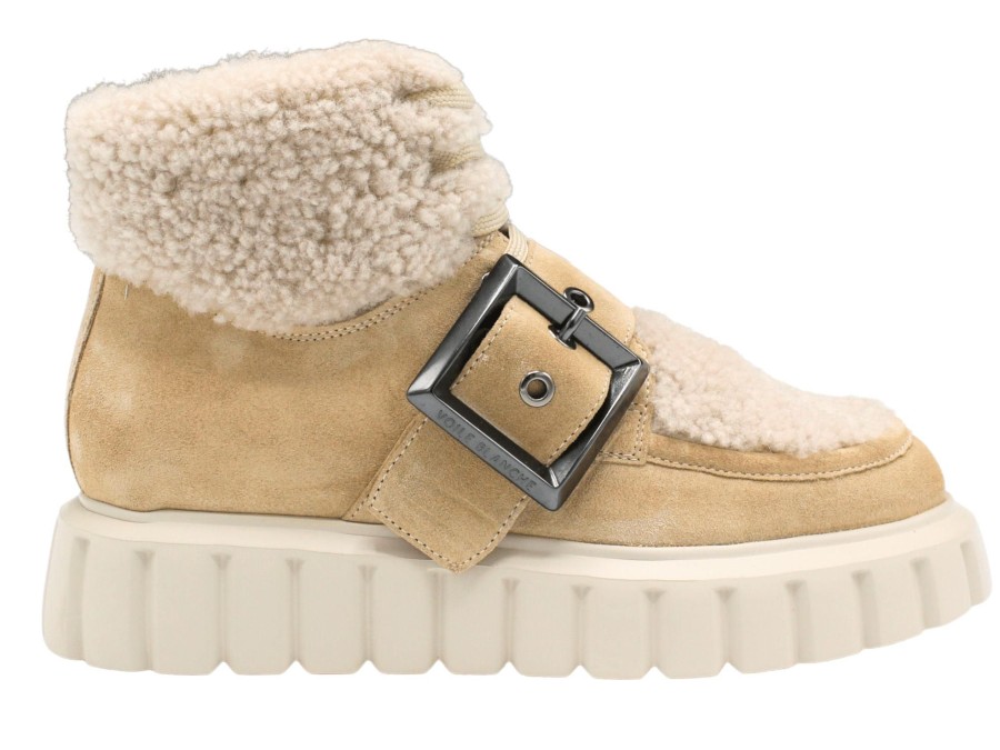 Shoes Voile Blanche Fashion Sneakers | Grenelle Fur Buckle Light Beige