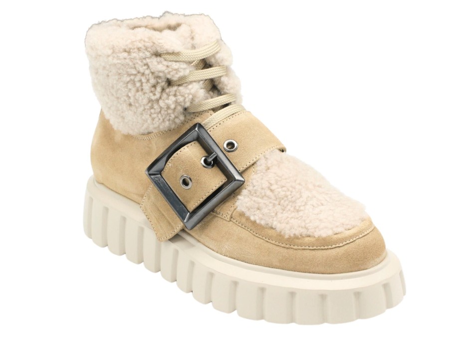 Shoes Voile Blanche Fashion Sneakers | Grenelle Fur Buckle Light Beige