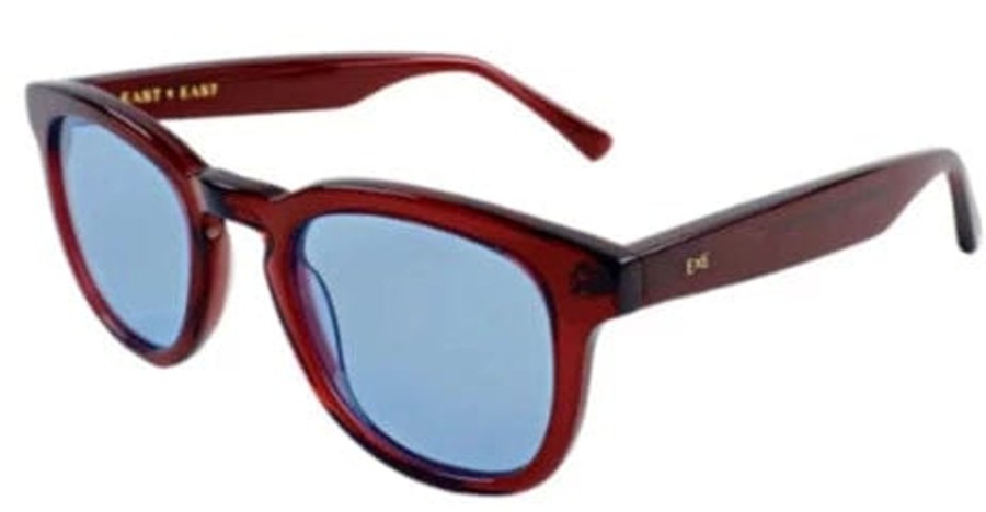 Accessories East x East Sunglasses | Pizzala Burgundy/Blue