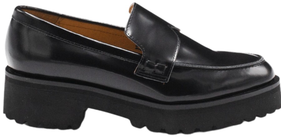 Shoes All Black Loafers , Oxfords, Mary Janes | Lugg Lady Loafer Black