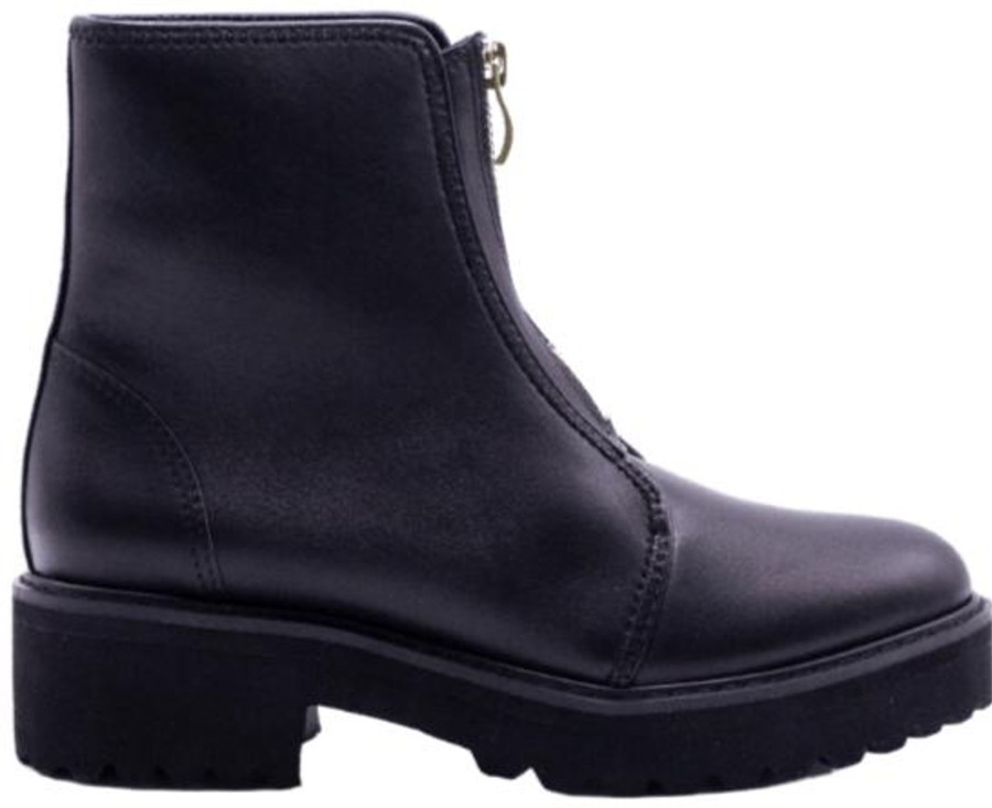 Shoes All Black Casual Booties | Classic Zip Bootie