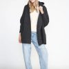 Accessories Look By M Outerwear | Pocket Shrug With Hoodie Cape Cardigan Charcoal