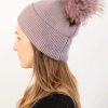 Accessories Look By M Hats | Basic Ribbed Pompom Hat