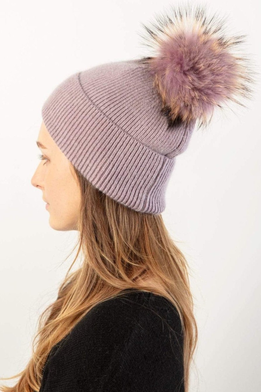 Accessories Look By M Hats | Basic Ribbed Pompom Hat