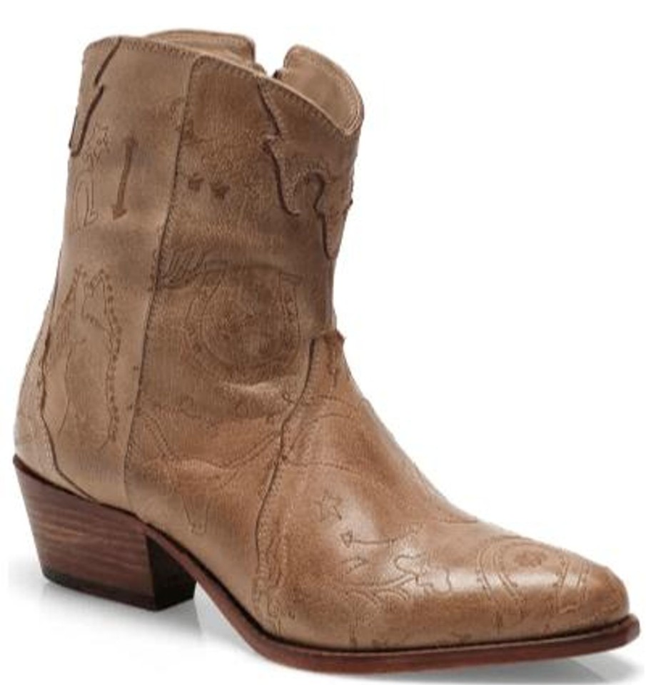 Shoes Free People Heeled Booties | New Frontier Doodle Boot Tan