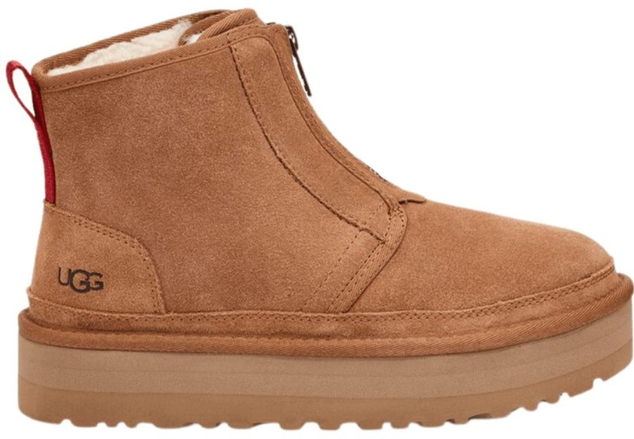 Shoes Ugg Slippers | Women'S Neumel Platform Zip Chestnut