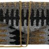 Accessories Tiana Designs Clutches/Evening | Envelope Clutch Black/Pewter