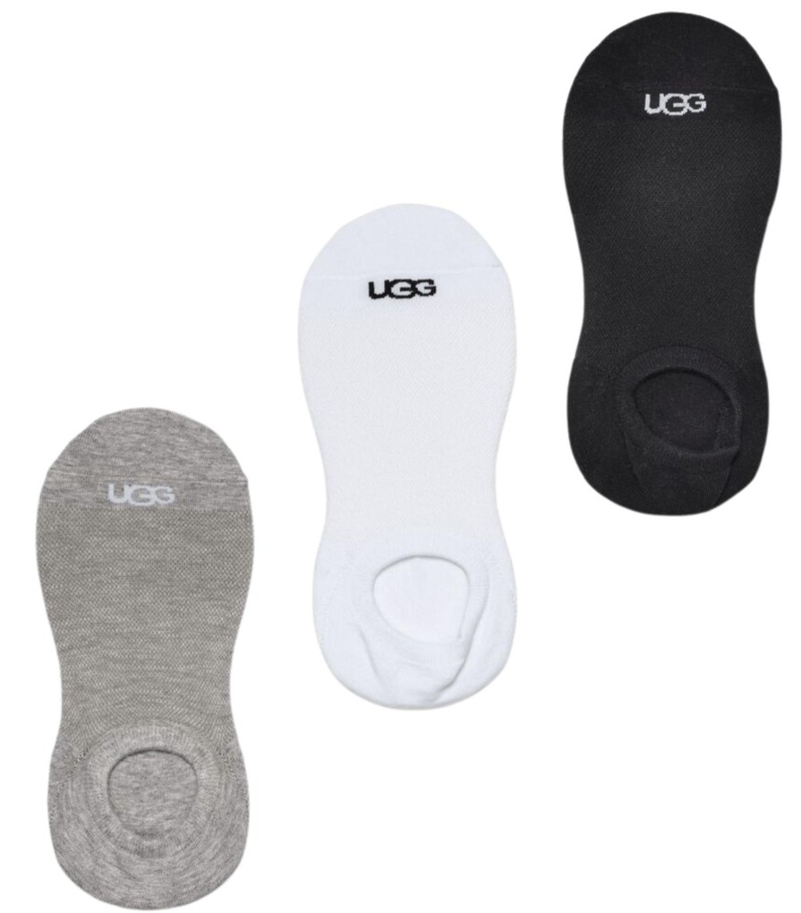 Accessories Ugg Socks | Stela No Show Socks White/Grey/Black