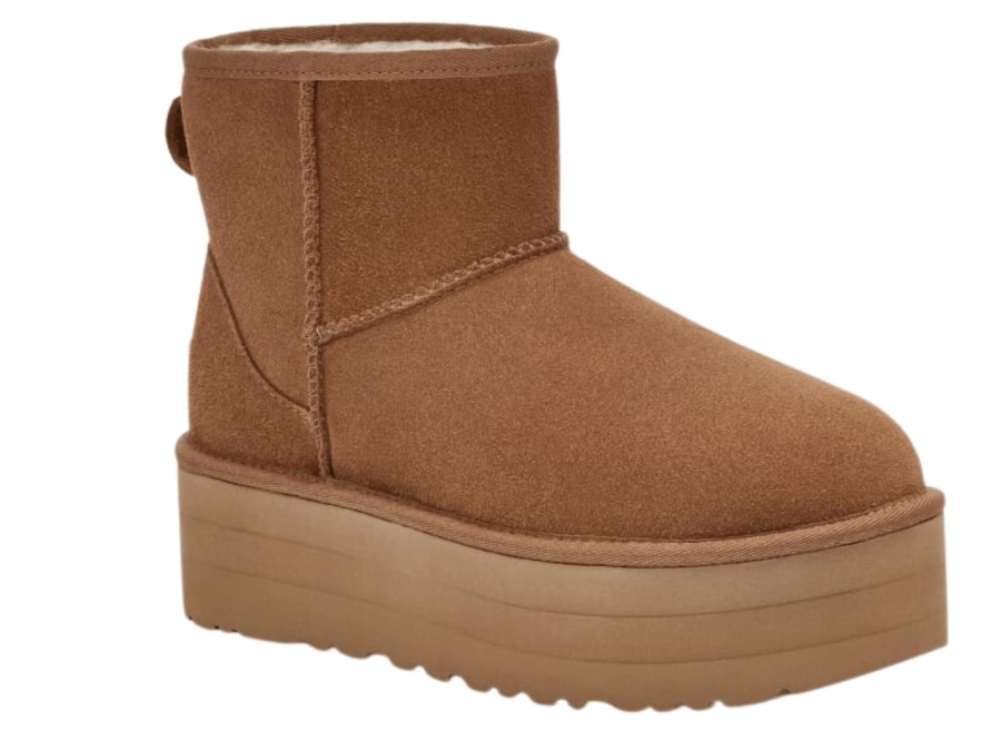 Shoes Ugg Flat Booties | Women'S Classic Mini Platform Chestnut