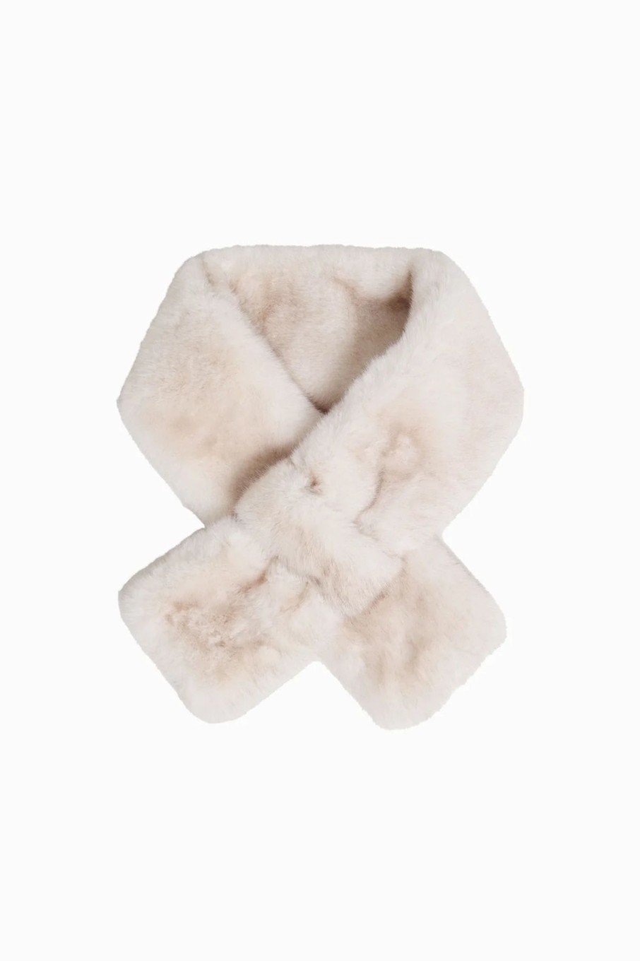 Accessories Look By M Scarves | Two-Tone Gradient Keyhole Scarf Ivory