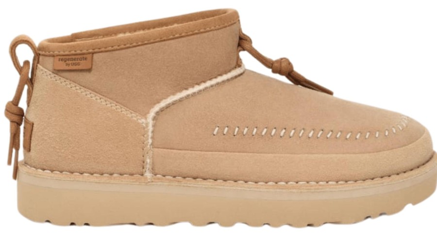 Shoes Ugg Flat Booties | Ultra Mini Crafted Regenerate Sand