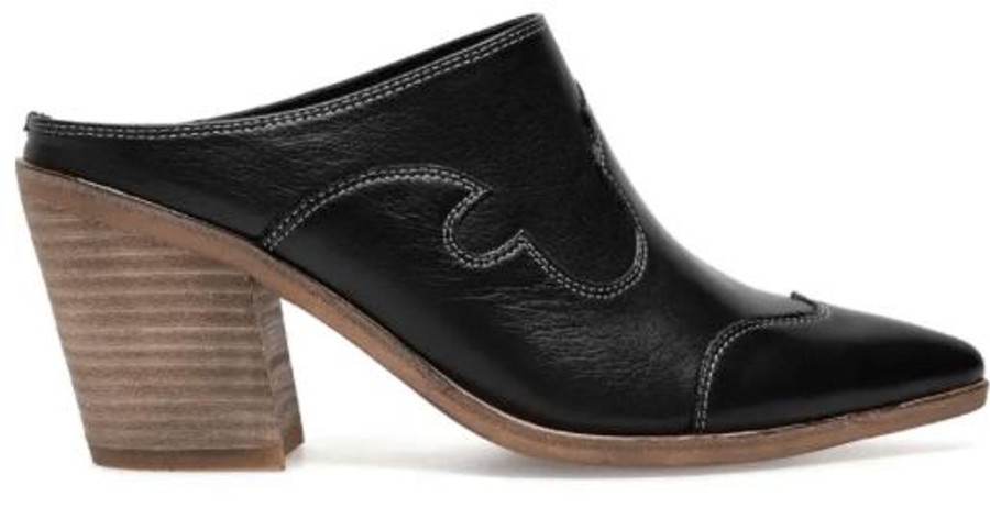 Shoes Silent D Heeled Booties | Mopat Black