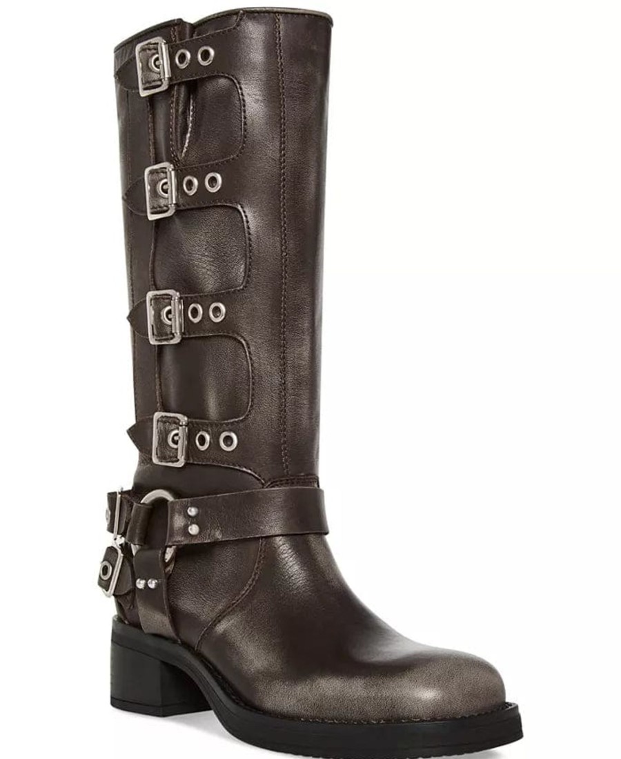 Shoes Steve Madden Heeled Boots | Brocks Black Distressed