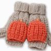 Accessories Look By M Gloves | Hand Knitted Cotton Candy Flip Mittens