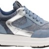 Shoes Voile Blanche Fashion Sneakers | Maran Flash Goat Blue Silver