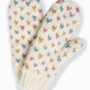 Accessories Look By M Gloves | Hand-Knitted Mini Heart Gloves Multi