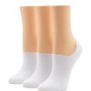 Accessories Hue Socks | Cotton No Show Arch Hug Sock 3 Pair Pack White