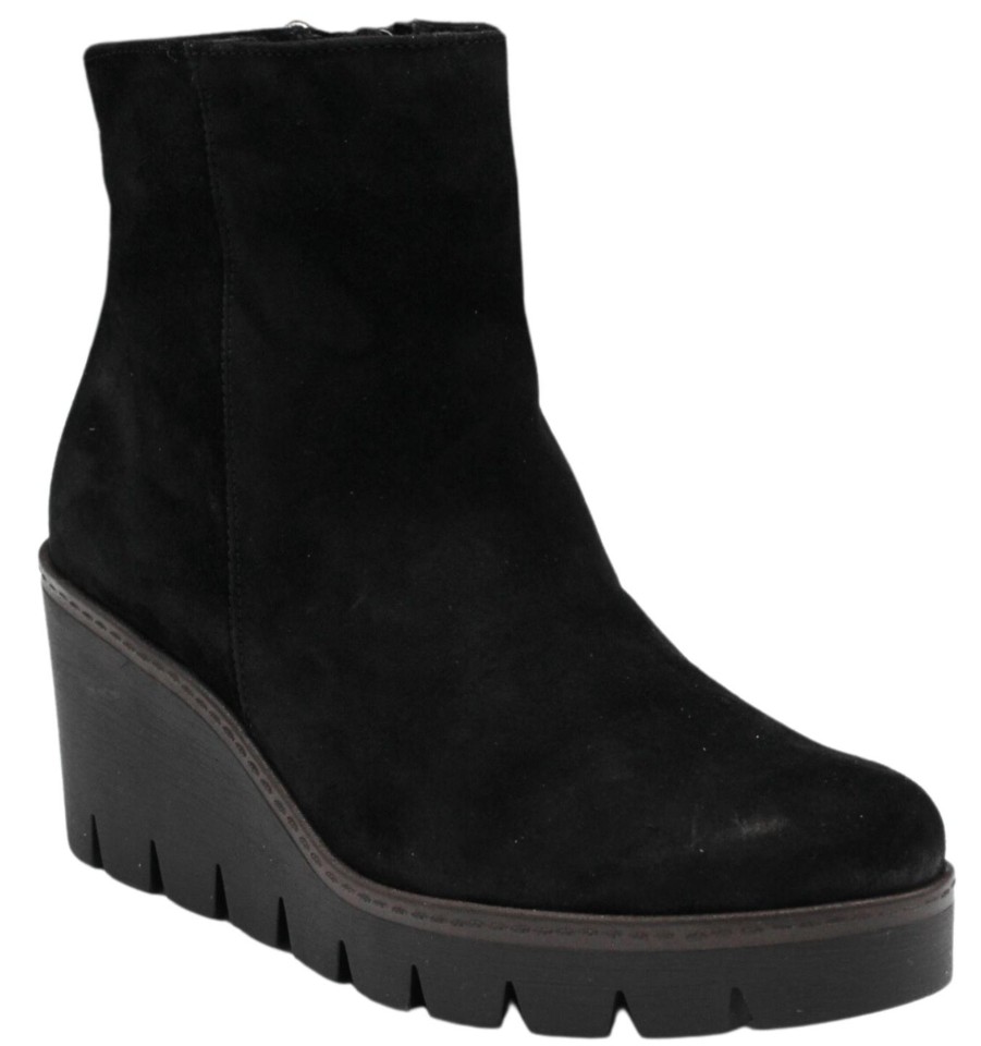 Shoes Gabor Heeled Booties | Wedge Black