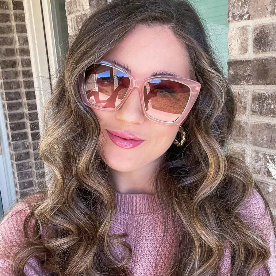 Accessories Diff Eyewear Sunglasses | Becky Iv Rose Tea Pink Taupe