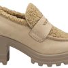 Shoes Voile Blanche Loafers , Oxfords, Mary Janes | Tani Fur Beige