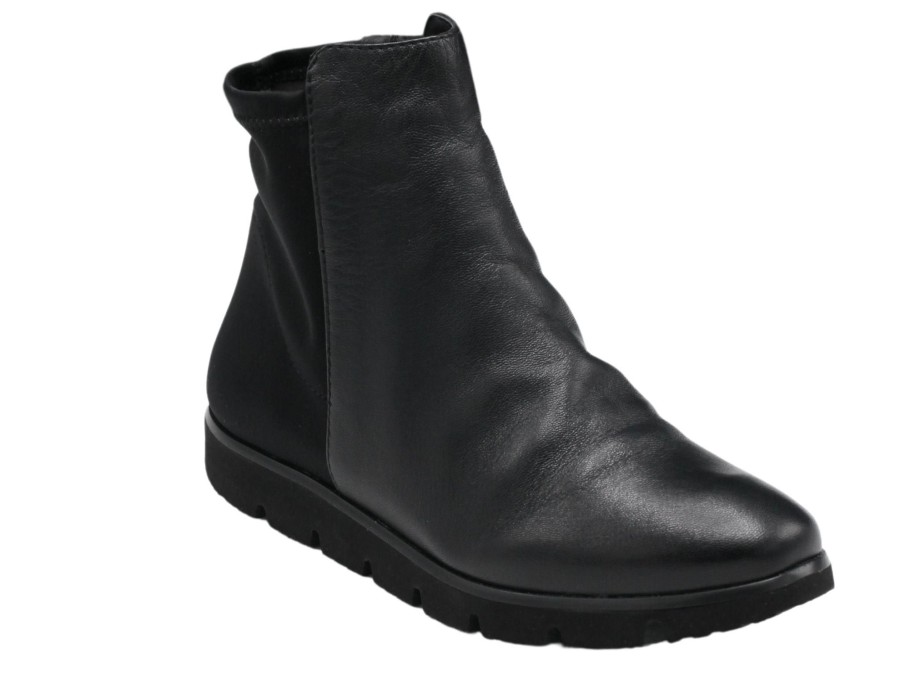 Shoes Santorini Casual Booties | Juro Black Nappa